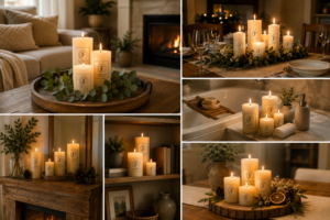 pillar candle decorating ideas